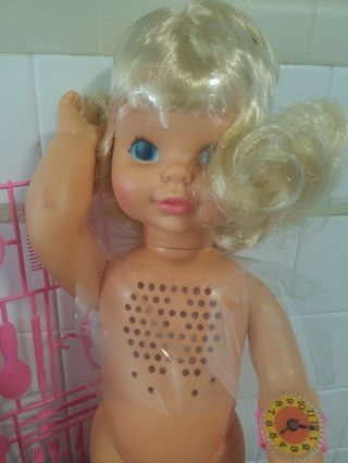Vintage 1964 Mattel Timey Tell Doll w/Accessories Not talking 3