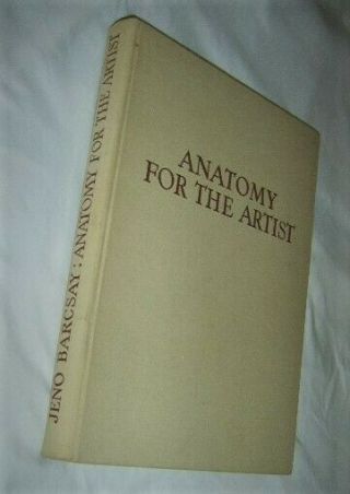Anatomy For The Artist By Jeno Barcsay 1968 Vintage Hc Art Human Body Odd