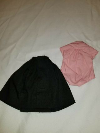 Vintage Barbie Fashion Pak Black Full Gathered Skirt and Pink Blouse 1962 - 1963 2