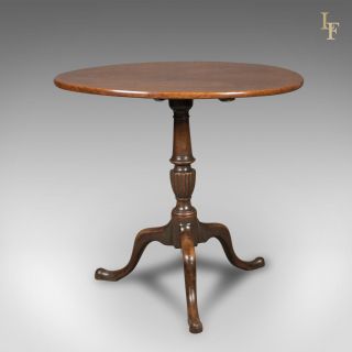 Antique Tilt Top Table,  English,  Georgian,  Mahogany,  Side Circa 1800