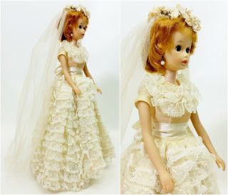 Vintage 1964 Madame Alexander Brenda Starr Bride Doll 5