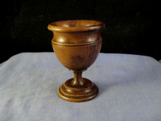 Lovely Antique Georgian Wooden Treen Egg Cup