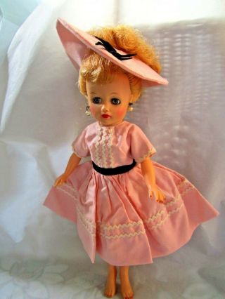 Vintage Pink Day Dress With Coordinating Hat 4 Little Miss Revlon Jill Toni,