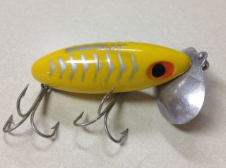 Fred Arbogast Jitterbug Lure Yellow Color - Vintage