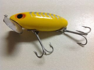 Fred Arbogast Jitterbug Lure Yellow Color - Vintage 2