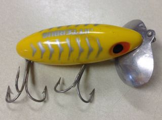 Fred Arbogast Jitterbug Lure Yellow Color - Vintage 5