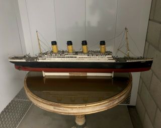 Rms Titanic Antique Ship Model Early 1900 