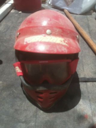 Vintage Grant Red Retro Helmet Hard To Find