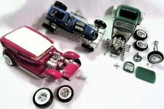 3 Rough Vintage Hot Rods & Loose Parts,  From The 60 