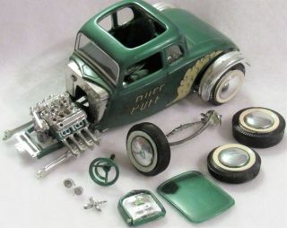 3 ROUGH VINTAGE HOT RODS & LOOSE PARTS,  FROM THE 60 ' S? ONE DECAL: SCREAM PUFF 3