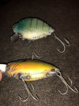 Two Vintage Heddon Punkinseed Lures Warriors 2