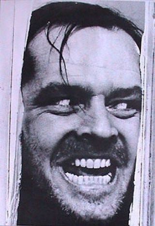 The Shining Movie Poster Jack Nicholson Here 
