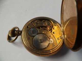 An Antique Gold Plated Cased Open Face Pocket Watch - Df& C