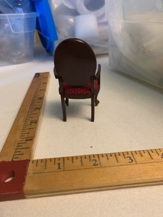 MINIATURE Chair WOOD DOLL HOUSE FURNITURE VINTAGE 3
