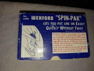 Vintage SHAKESPEARE SPIN WONDEREEL 1755 Model FF W/ Box 6