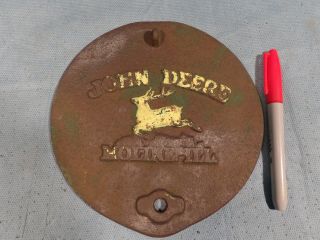 Vintage John Deere Cast Iron Seed Planter Lid