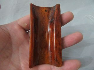 Rare Antique Chinese Hand - carved Bovine bone Pendants E16 2