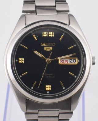 Authentic Vintage Seiko 5 Automatic 21 Jewels Cal.  7s26a Day Date Men 