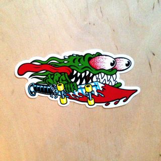 Santa Cruz Jim Phillips Slasher Sticker Vinyl Knife Skateboard Goblin Decal Sk8
