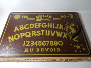 Antique Rare Ouija Board - Queen With Box