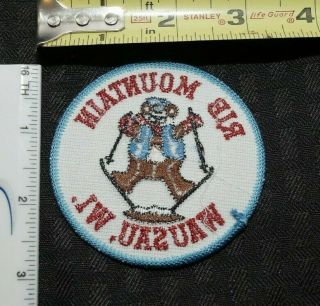 RIB MOUNTAIN WAUSAU WI - SKI - SKIING - Embroidered SEW ON PATCH - 2