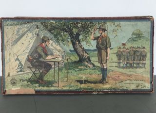 RARE ANTIQUE MCLOUGHLIN BROTHERS BOY SCOUT COMPANY A GAME 1910 4