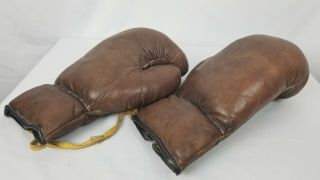 Antique J.  Salter and Son London Leather Boxing Gloves And Punching Bag 2