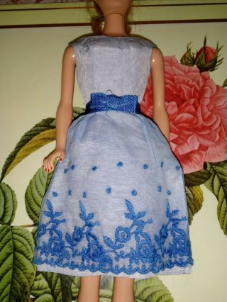 Vintage Tagged Barbie Doll Reception Line Dress Dyed No Structural Damage