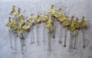 Vintage Curtis Jere Brass Bronze Sandpiper Birds Welded Sculpture Brutalist Art