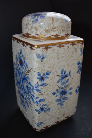 Antique French Paris Samson Porcelain Pot / Holder / Box / Bottle