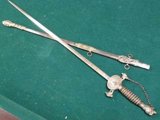 Antique Late 1800s Fraternal Knights Of Pythias Sword Mc Lilley & Co