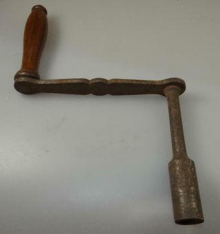Antique Table Winder Rosewood Handle 1800s