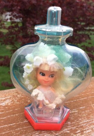 Vintage Liddle Kiddles Lily Of The Valley Kiddle Kologne Doll & Bottle No Top