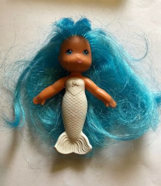 Vintage 1980s Kenner Sea Wees Mermaid Tropigals Camille Blue White