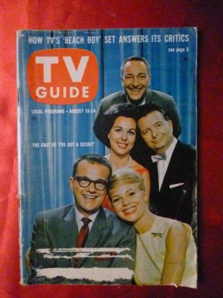 Calif August 18 Tv Guide 1962 I 