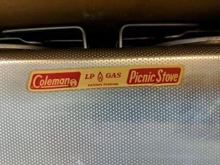 Vintage Coleman Aluminum Two Burner LP Gas Picnic Stove Model 5409 731 & Box 8