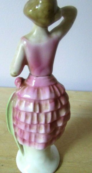 Art Deco German Porcelain Lady Perfume Bottle Half Doll 4