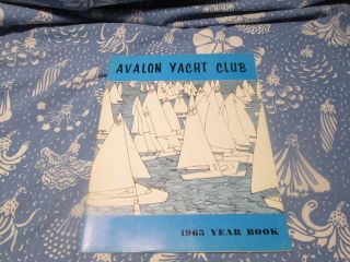 Rare Vintage 1965 Avalon Yacht Club Yearbook Boating Sea Jersey Shore S/h