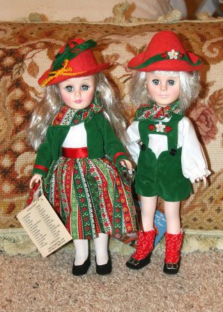 Vintage Effanbee Storybook Hansel & Gretel Collectible Dolls 11 "