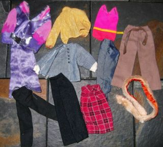 Barbie Ken Doll Clothes - 10pc Assorted Age Vintage Clothing