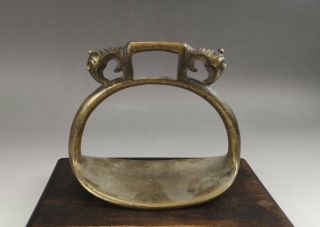 A Very Fine Chinese 18/19c Bronze Horse Stirrup - Qing Dynasty