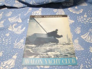 Rare Vintage 1961 Avalon Yacht Club Yearbook Boating Sea Jersey Shore S/h