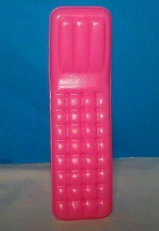 Vintage 1989 Barbie Mattel Arco Swimming Pool Hot Pink Float Lounge Chair 9.  5 "
