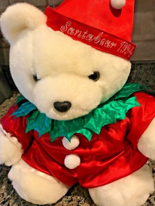 1994 Santa Bear Dayton Hudson Christmas Teddy Clown Holly Plush
