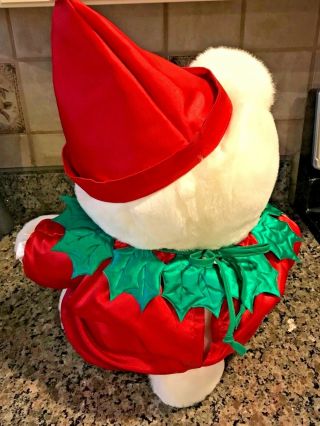 1994 Santa Bear Dayton Hudson Christmas Teddy Clown Holly Plush 3
