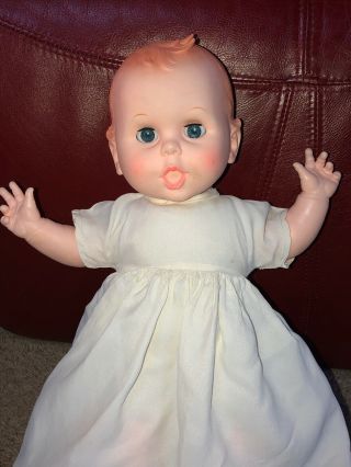 Vintage 16 " Gerber Baby Doll 1989 Vinyl Soft Cloth Body Cuddly