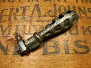 Vintage Cast Iron File Handle Old Antique Tool Holder