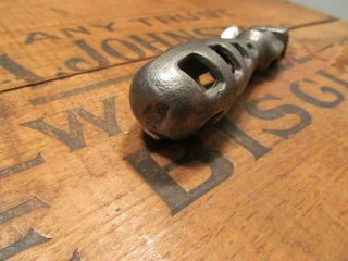 Vintage Cast Iron File Handle old antique tool holder 5