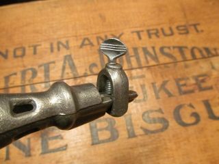 Vintage Cast Iron File Handle old antique tool holder 6