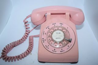 Antique Pink Telephone Desk Telephone Phone